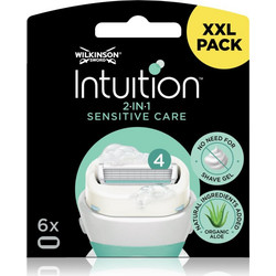 Wilkinson Sword Intuition Sensitive Care Γυναικεία Ανταλλακτικά Ξυραφάκια με 4 Λεπίδες & Λιπαντική Ταινία 6τμχ