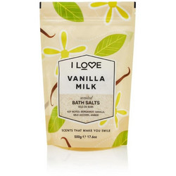 I Love Vanilla Milk Άλατα Μπάνιου Κρύσταλλοι 500gr