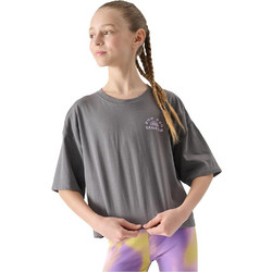 4F Παιδικό T-Shirt Κοντομάνικο Ανθρακί 4FJWSS25TTSHF1868-25S
