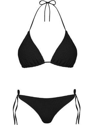 Rock Club Bikini Set Τριγωνάκι Μαύρο BP-5004