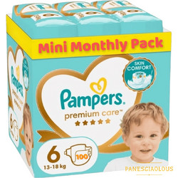 Pampers Premium Care Monthly Pack Πάνες No6 13-18kg 100τμχ