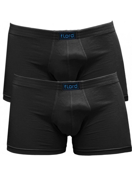 Lord Ανδρικά Μποξεράκια Σετ 2Pack Μαύρα 7122