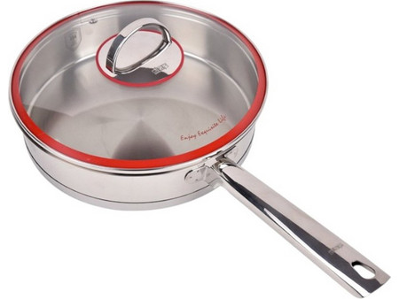 Dsp Τηγάνι Ανοξείδωτο με Καπάκι 24cm CS003-C24