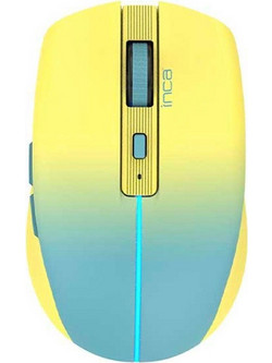 Inca IWM-511RS Ασύρματο Bluetooth Ποντίκι Yellow Light Blue