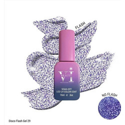 Mixcoco Beauty VI Cosmetics Disco Flash Gel 29 Glitter Ημιμόνιμο Βερνίκι Νυχιών 15ml