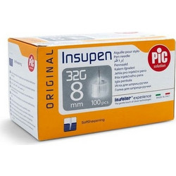 Pic Insupen Original Βελόνες Ινσουλίνης 32G 8mm 100τμχ