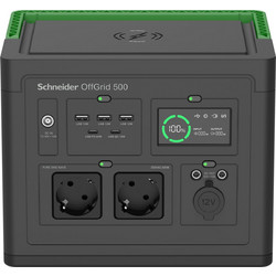 Schneider Electric PPS500-GR 517WH Power Station 517Wh 2xAC 2xDC 3xUSB-A 2xUSB-C