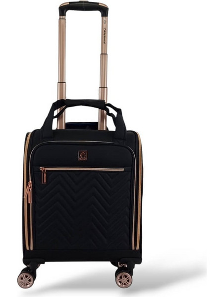 Diplomat ZC9001-XS Βαλίτσα Καμπίνας 46x35x20cm με 4 Ρόδες Μαύρη