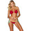 Marko Aitana Bikini Set με Ενίσχυση Κόκκινο M-813