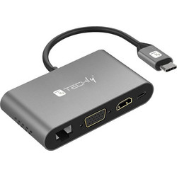 Techly SuperSpeed USB-C Docking Station με HDMI PD Ethernet