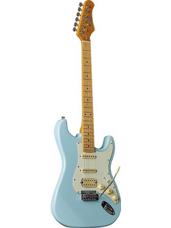 Eko Guitars ST351 Ηλεκτρική Κιθάρα ST Style με Μαγνήτες HSS & Ταστιέρα Maple Daphne Blue