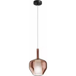 LUCE Pirex I-PIREX-S20-RM Κρεμαστό Φωτιστικό Οροφής Μονόφωτο Μπρονζέ