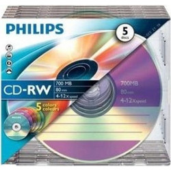 Philips CW7D2CC0500 Εγγράψιμα CD-RW 12x 700MB 5τμχ
