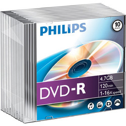Philips DM4S6S10F/00 Εγγράψιμα DVD-R 16x 4.7GB 10τμχ