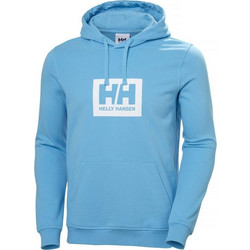 Helly Hansen Box Hoodie Ανδρικό Αθλητικό Φούτερ με Κουκούλα Γαλάζιο 53289-621