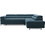 PoliHome Ferucce Γωνιακός Καναπές Δεξιά Γωνία Μπλε 276x200x93cm 162800459