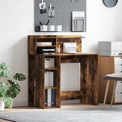 vidaXL Γραφείο Ξύλινο με Βιβλιοθήκη 90x48x101.5cm 869526