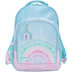 Yolo Rainbow Tie Dye Σχολική Τσάντα Πλάτης Νηπιαγωγείου Γαλάζια 613573