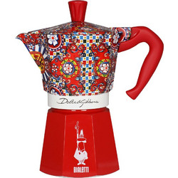 Bialetti Moka Express D&G Μπρίκι Espresso 6Cups Κόκκινο