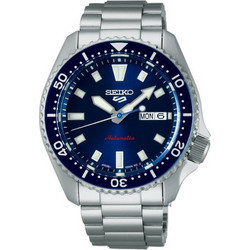 Seiko Ανδρικό Ρολόι Αυτόματο με Ασημί Μεταλλικό Μπρασελέ SRPL83K1