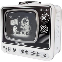 SUCK UK Retro TV Δοχείο Φαγητού Inox Λευκό Μαύρο