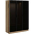 Hanah Home Τρίφυλλη Ντουλάπα Ρούχων Kale Oak 135x52x210cm 506MNR2285