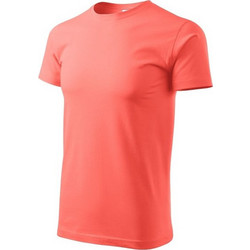 Malfini Basic Ανδρικό Αθλητικό T-Shirt Κοραλί MLI-129A1