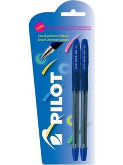Pilot BBPS-GP Σετ Στυλό Gel 1mm Μπλε 2τμχ BBPS-GP-M-2L