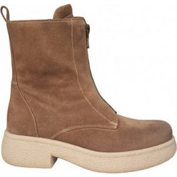 Commanchero Γυναικεία Μποτάκια Biker Suede Ταμπά με Χοντρό Χαμηλό Τακούνι 5927-428