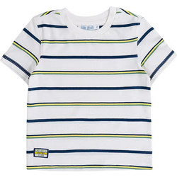 Original Marines Παιδικό T-Shirt Κοντομάνικο Λευκό Μπλε Lime DFP2092CM-11-4201TCX