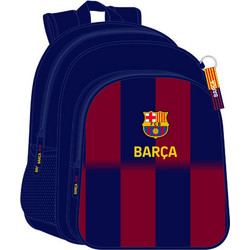 Safta F.C. Barcelona Σχολική Τσάντα Πλάτης Δημοτικού Μπλε Μπορντό S4313038