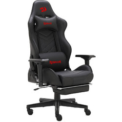 Redragon C328 Καρέκλα Gaming Δερματίνης με Ρυθμιζόμενα Μπράτσα και Υποπόδιο Μαύρη Κόκκινη 28.16.0010
