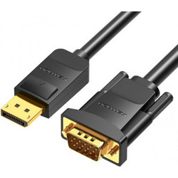 Vention Καλώδιο DisplayPort to VGA Male 3m Black HBLBI