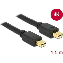 DeLOCK Καλώδιο Mini DisplayPort 1.2 to Mini DisplayPort Male 1.5m Black 83474