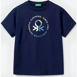 Benetton Παιδικό T-Shirt Κοντομάνικο Navy Μπλε 3I1XC10N3-252