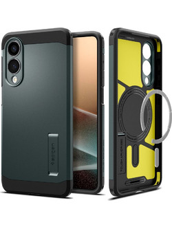 Spigen Tough Armor Magsafe Back Cover Green/Black (Samsung Galaxy S25 Edge)
