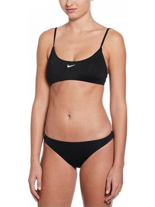 Nike Αθλητικό Bikini Set Μπουστάκι Μαύρο NESSF243