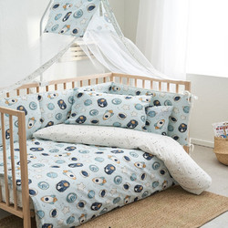 Vesta Home Cosmic Βρεφικό Πάπλωμα Κούνιας 150x110cm Γαλάζιο