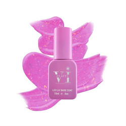 Mixcoco Beauty VI 10 Fuchsia Rubber Base Ημιμόνιμο Βερνίκι Νυχιών 15ml
