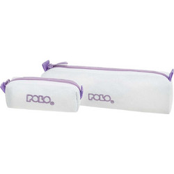 Polo Original Wallet Κασετίνα Βαρελάκι Λευκή Λιλά 937006-2545