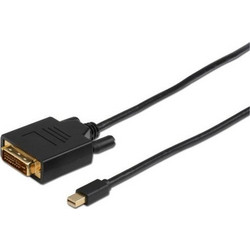 Microconnect Καλώδιο Mini DisplayPort 1.2 to DVI Male 1m Black MDPDVI1B