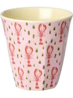 Rice Σετ Ποτήρια Νερού Πλαστικά Lobster Pink 250ml 2τμχ MELCU-LOBSI