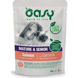 Oasy Senior Chunks with Salmon in Gravy 85gr