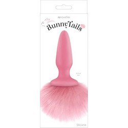 NS Novelties Bunny Tails Πρωκτική Σφήνα 17cm Ροζ