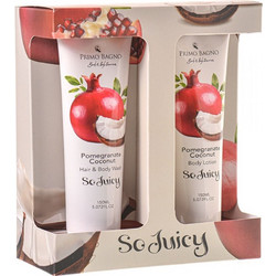 Primo Bagno So Juicy Pomegranate Coconut Body Lotion 150ml + Hair & Body Wash 150ml