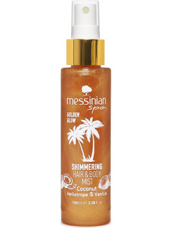 Messinian Spa Golden Glow Shimmering Coconut Heliotrope & Vanilla Body Mist 100ml