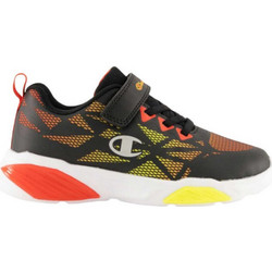 Champion Wave Παιδικά Sneakers με Φωτάκια Μαύρα Κόκκινα S33227-KK005