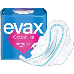 Evax Cottonlike Normal Σερβιέτες με Φτερά για Κανονική Ροή 3 Σταγόνες 48τμχ