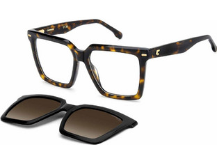 Carrera CA3080C WR7 Ανδρικός Σκελετός Γυαλιών Οράσεως με Clip-On Κοκάλινος Ταρταρούγα