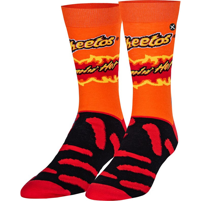 ODD SOX Flamin Hot Cheetos Βαμβακερές Ανδρικές Κάλτσες Ψηλές με Σχέδια ...